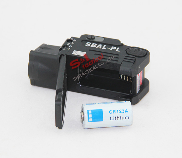 Tactical CNC Making SBAL-PL LED Weapon Light With Red Laser BK